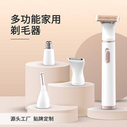 Ball Trimmer, Groin Hair Trimmer for Men, Waterproof Ball Shaver, USB Recharge Dock Replaceable Ceramic Blade, Male Hygiene Razo