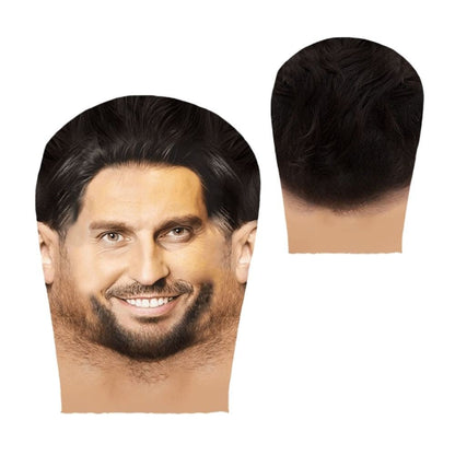 COS Double-sided Printing 3D Full Face Mask Headgear Sunscreen Elastic Mesh Mask Funny Celebrity Face Riding Scarf