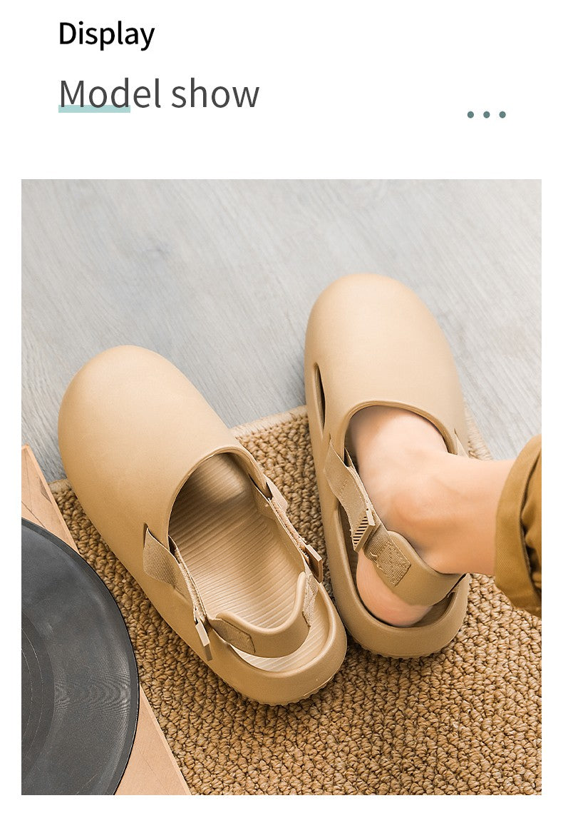 Men's casual hole shoes summer new EVA breathable soft soled sandals outdoor waterproof beach shoes youth fashion Joker slippers