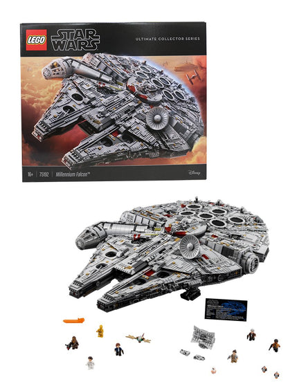 LEGO 75192 Star Wars Millennium Falcon – Ultimate Collector Series Kit de Construção de Blocos de Montar de Maquete e Nave Espacial (Versão Adulto)