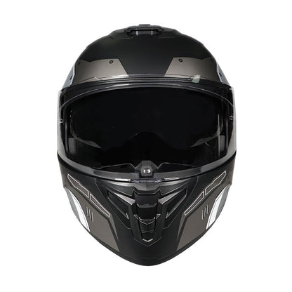 Capacete de motocicleta quente e elegante de inverno com rosto completo e capacete completo e inversão de lente dupla