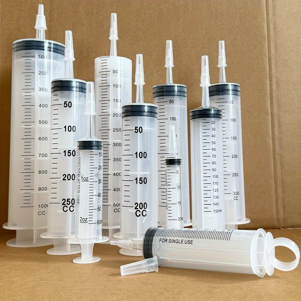 Seringas de múltiplas especificações embaladas individualmente, 1000ml, 500ml, 350ml, 300ml, 250ml, 200ml, 150ml, 100ml, 60ml, 20ml, adequa