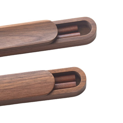 Natural Life Hashi de Madeira de Nogueira Preta estilo Japonês Antiderrapante com Caixa para PRESENTE Elegante Coreano Conjuntos de Hashi