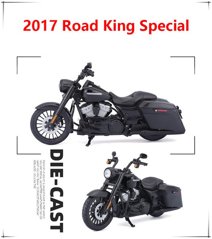 Maisto 1:12 Harley Davidson 2017 Road King Special Classic Estática Moto Modelo Die Cast Brinquedo Colecionável Presente