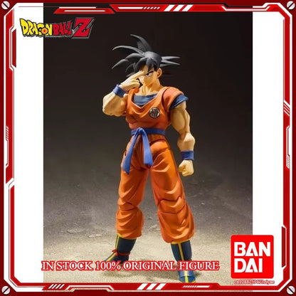 Original Bandai Dragon Ball Z SHF Son Goku 2.0 S.H. Figuarts A Saiyan Raised On Earth Action Figure Model Toys In Stock