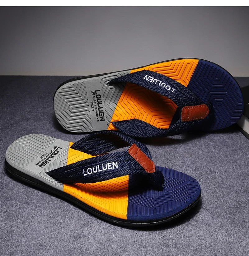 Men Flip Flops Summer Beach Slippers Fashion Breathable Casual Beach Men Slippers Summer Outdoor