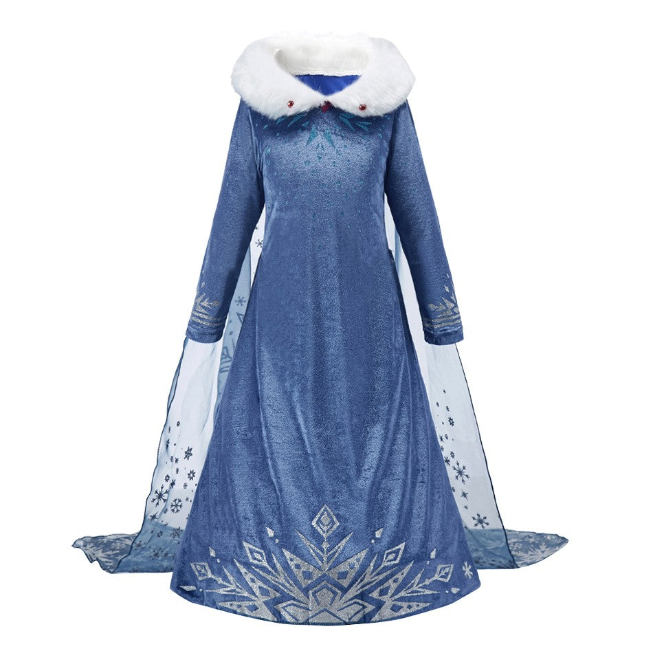 Halloween Festival Celebrations Elsa Multiple Styles and Occasions Cosplay Dress Sequin Decoration Elegant Charming Evening Gown