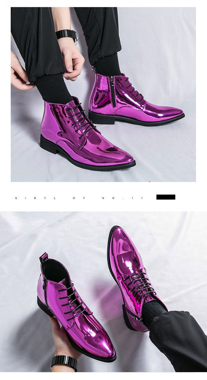 Classic Retro Dress Men's Monk Leather Shoes With Pointed Toe Buckle Business Office Wedding Soft Comfortable Men's Shoes