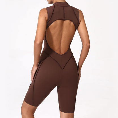 New Yoga Suit Short Sleeve Zipper Sports Clothing Fitness Suits Women Dance Running Training Clothing Gym Push Ups Yoga Suit Set