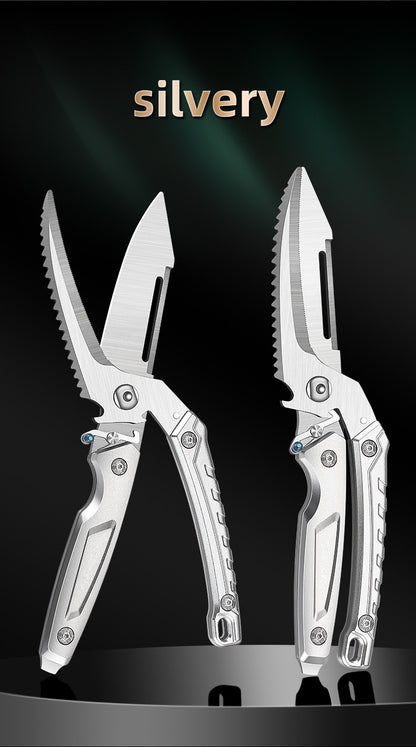 Heavy Duty Poultry Shears - A Must Have Kitchen Shears for Chicken and Meat Cutting - Stainless Food Kitchen Scissors