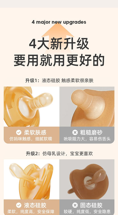 Baby pacifier/Sleep aid for babies over 3 months old/Anti bloating silicone