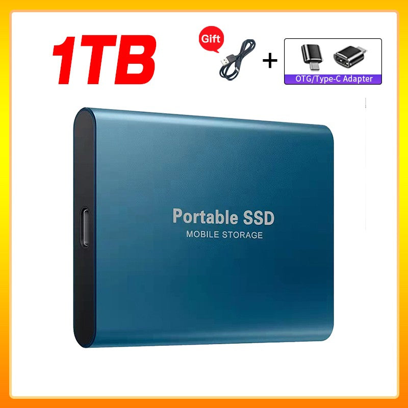 Unidade de Estado Sólido Externa de Alta Velocidade 1TB Disco Rígido Externo Portátil SSD 2TB Disco Rígido Externo SSD Para Laptop Mac