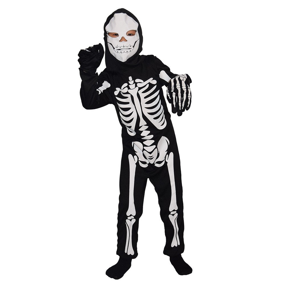 Boy Scary Zombie Cosplay Costumes Skeleton Skull Costume Suit Halloween Costume girl Carnival Party Dress Up Jumpsuits And Mask