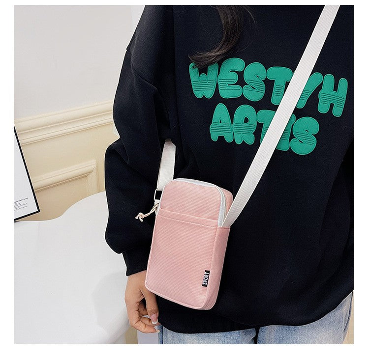 New Fashion Mobile Phone Bag Women's Messenger Bag All-match Mini Small Crossbody Bag Hanging Neck Coin Purse Vertical Handbag