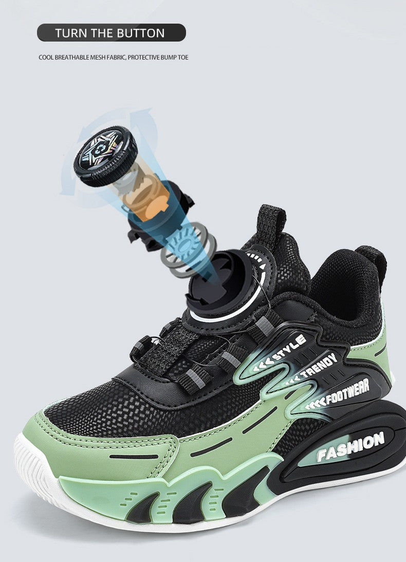 Leather Boys Kids Sneakers For Girls School Casua Outdoor Breathable Running Breathable Soft  Non-slip Children Shoes boacoisa