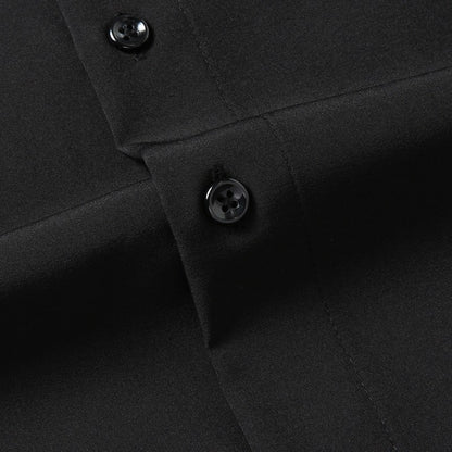 Men Shirt Short Sleeve Summer Waterproof Oil Proof Antifouling Oversize 6XL 7XL 8XL 10XL Plus Size Formal Casual High Quality