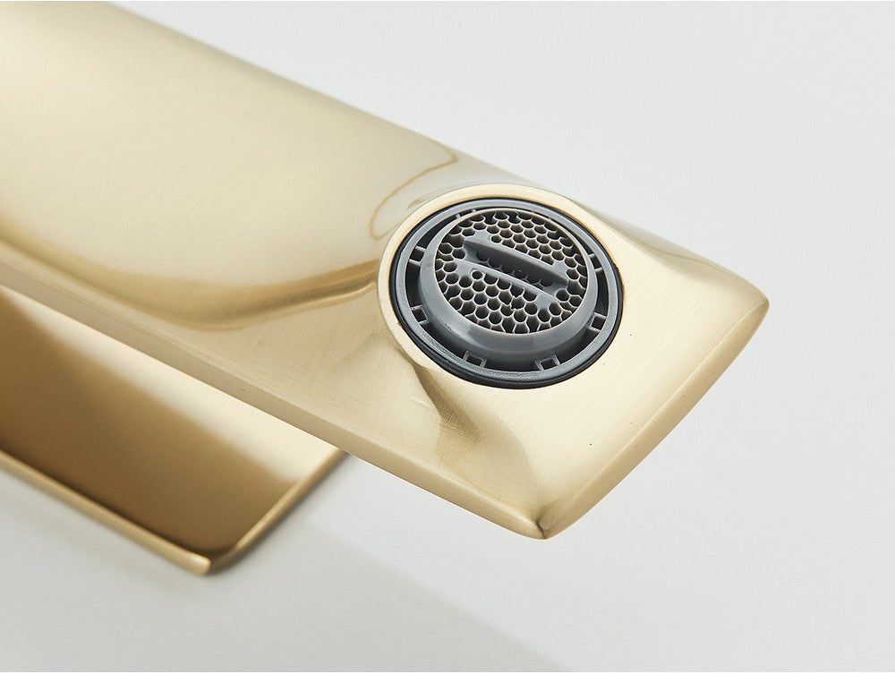 Black Bathroom Faucet Deck Mounted Bathroom Sink Mixer Tap Single Lever Basin Sink Mixer Faucets Chrome/White/Grey/Brushed Gold