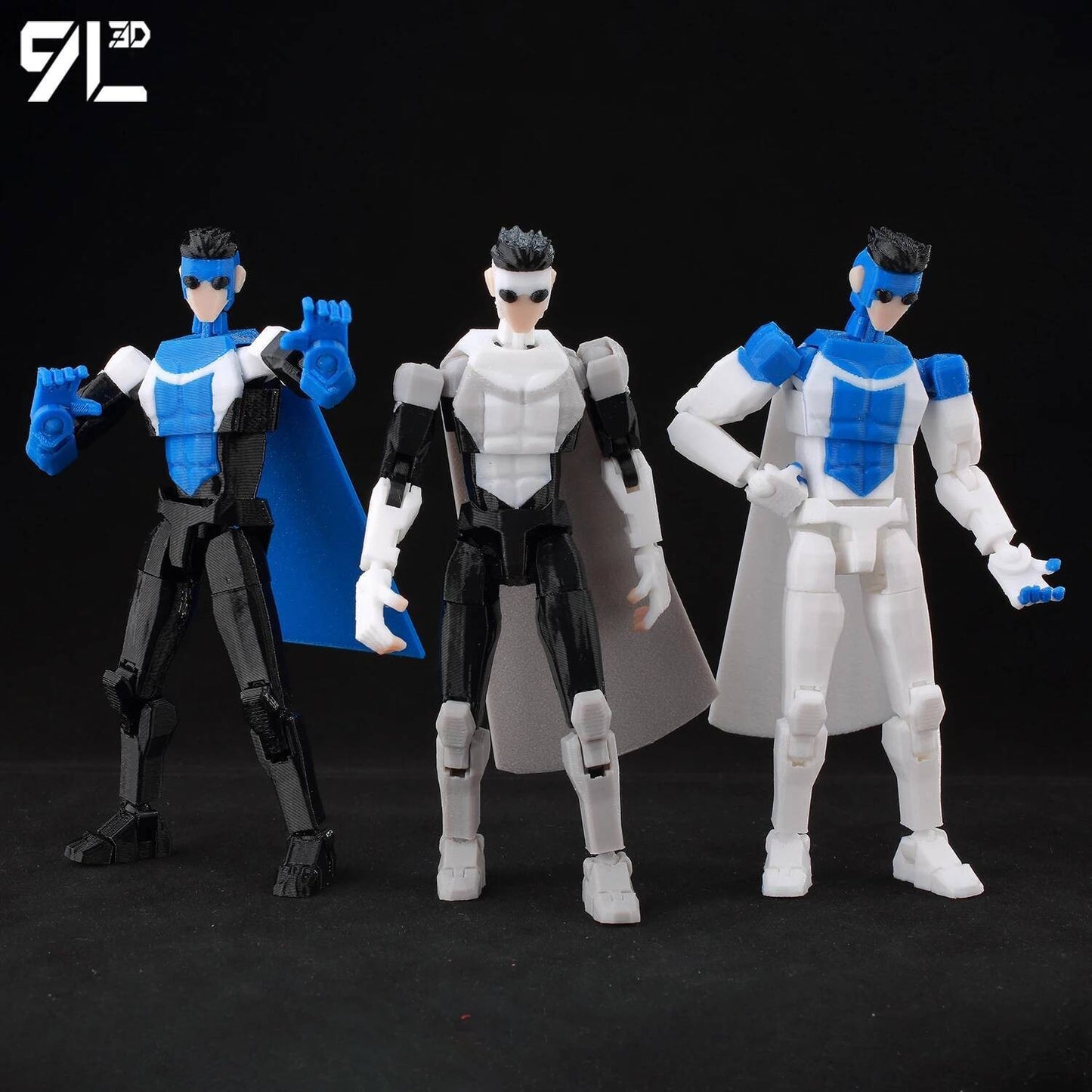 9L3D Impresso Invencível Menino Lucky13 Dummy13 Conquistar LEX Allen Super-heróis Anime Brinquedos Bonecos de Ação Modelo de Manequim Enfeites