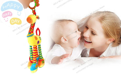47CM Baby Stroller Soother Hanging Doll Giraffe with Soft Cotton Crib Bell Infant Bed Game Educational Toy for Son Daughter Gift