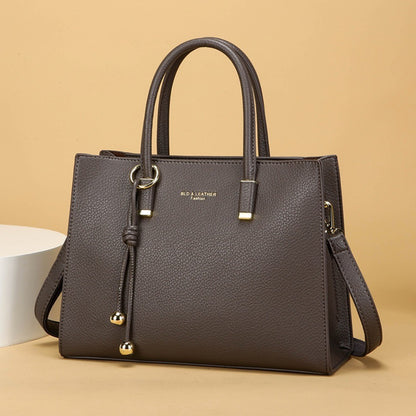 Genuine Brand Top Quality Pu Leather Handbag Women's Tote Messenger Sac Designer Large Capacity 3 Levels Shoulder Crossbody Bags