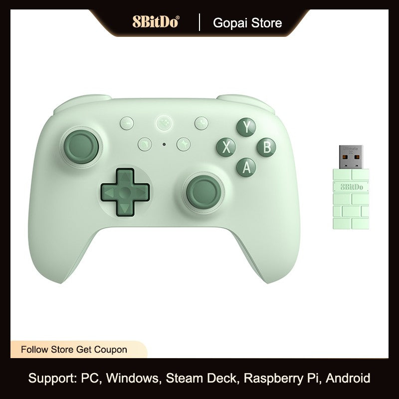 8BitDo Ultimate 2C Wireless Gaming Controller Hall Effect Joystick for PC, Windows 10, 11, Steam Deck, Raspberry Pi, Android