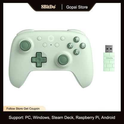 8BitDo Ultimate 2C Wireless Gaming Controller Hall Effect Joystick for PC, Windows 10, 11, Steam Deck, Raspberry Pi, Android