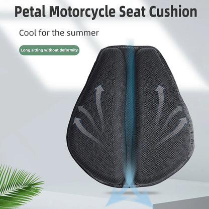 Almofada de Assento de Moto Antiderrapante Inflável 3D para Moto Almofada de Ar para Alívio de Pressão Acessórios de Moto