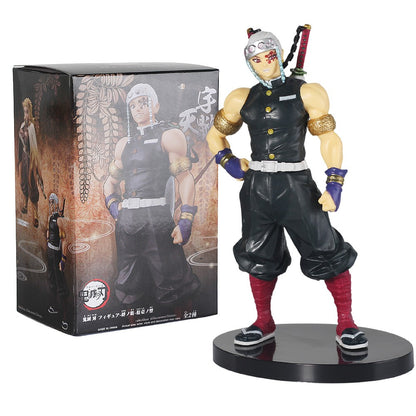 Anime figura Demon Slayer Figura Kamado Tanjirou Nezuko Action Figures PVC Modelo Brinquedos Zenitsu Estatueta Inosuke Kimetsu No Yaiba