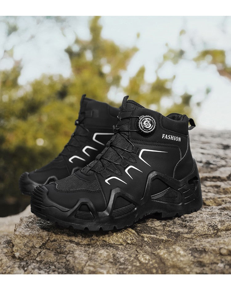 Novas Botas de Segurança Masculinas para Trabalho Calçados Indestrutíveis Tênis com Bico de Aço Botas Protetoras Antiesmagamento Antifuro Botas Táticas de Trabalho