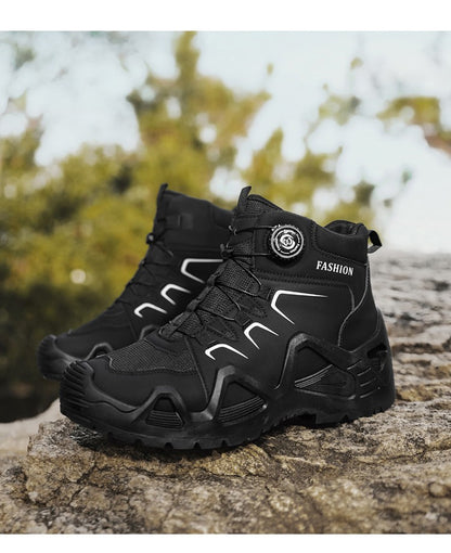 Novas Botas de Segurança Masculinas para Trabalho Calçados Indestrutíveis Tênis com Bico de Aço Botas Protetoras Antiesmagamento Antifuro Botas Táticas de Trabalho