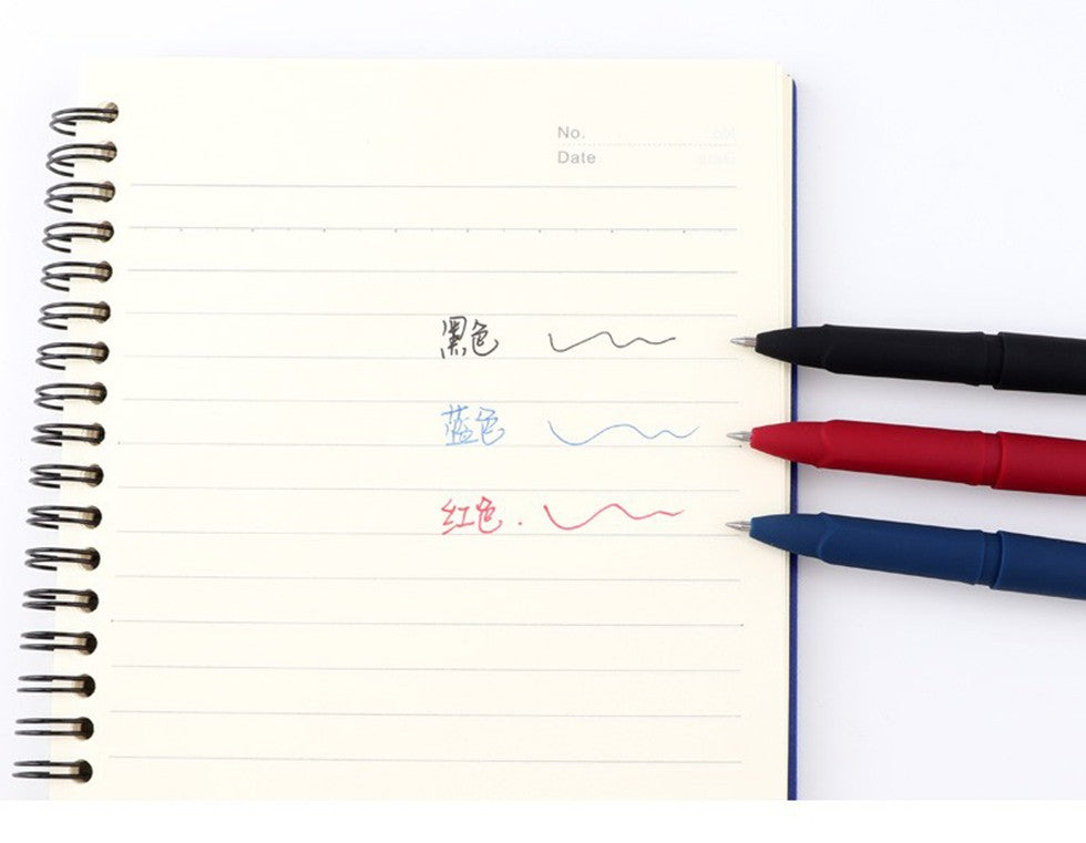 Baoke 0.5/0.7/1.0mm Large Capacity Signature Set Antibacterial Pen Black Carbon Office Neutral Roller Ball Pen Business Refill