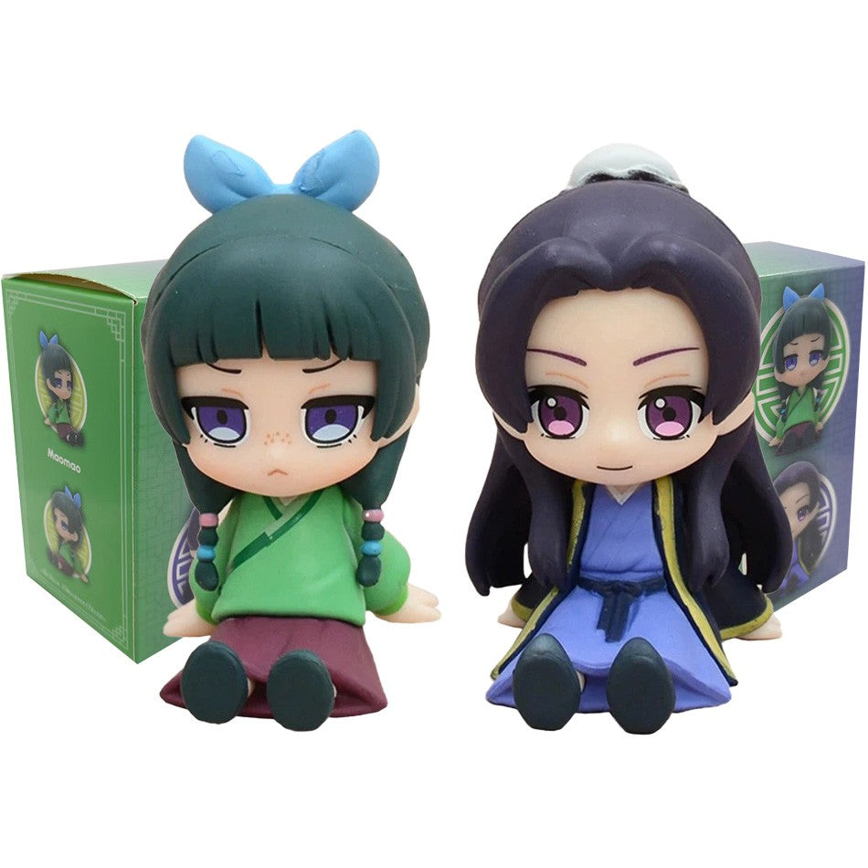 The Apothecary Diaries Maomao Jinshi Mini Figura Anime Periféricos Kawaii Brinquedos Sentados Enfeites de Carro de Mesa Modelo Presentes de Natal