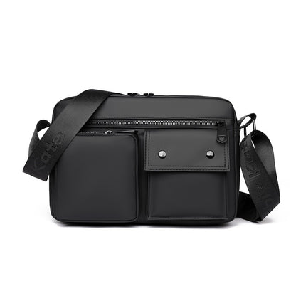 Basic style of men's shoulder bag, suitable for daily commuting - adjustable strap, Mailman bag - business leisure shoulder bag