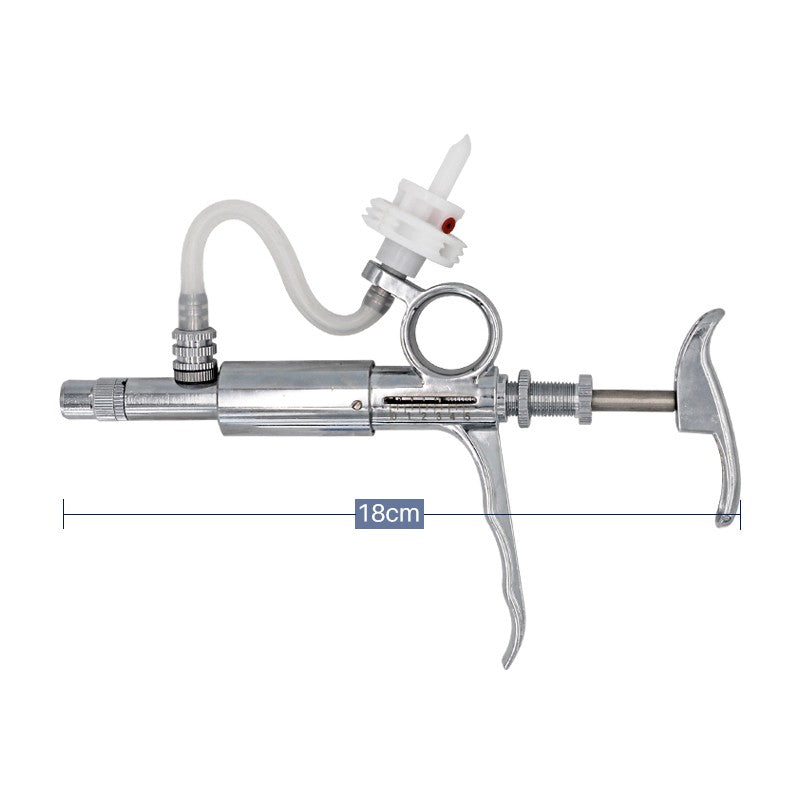 Seringa Contínua Automática Para Gado de 0,5~5ml, Equipamento Veterinário Com Garrafas, Vacinação, Garrafa Dupla de Vacina