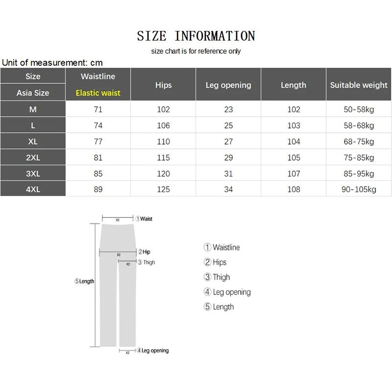 Night Reflective Casual Pants Men's Elastic Waist Fashion Skateboard Trousers Streetwear Hip Hop Harajuku Jogger Sweatpants Male