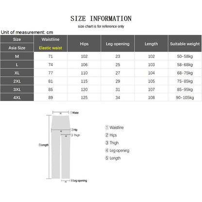 Night Reflective Casual Pants Men's Elastic Waist Fashion Skateboard Trousers Streetwear Hip Hop Harajuku Jogger Sweatpants Male