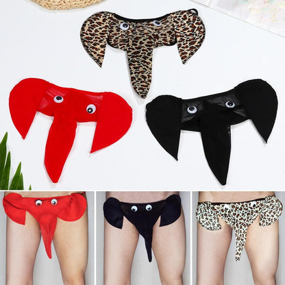 Men's Sexy Elephant Lingerie G-string Male T-back Thongs Bulge Pouch Underwear Men's Clothing