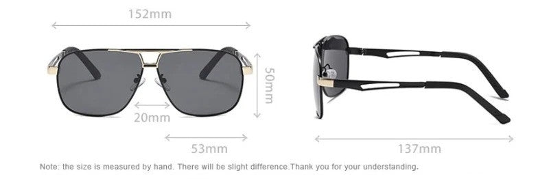 Men Night Vision Polarized Photochromic Sunglasses Aviator Style Yellow Color Change Lenses Driving Sun Glasses