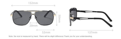 Men Night Vision Polarized Photochromic Sunglasses Aviator Style Yellow Color Change Lenses Driving Sun Glasses