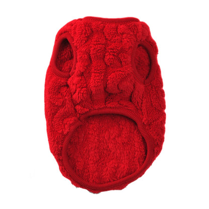 Fleece Warm Dog Cloth Sleeveless Soft Cozy Plush Vest Puppy Winter Overall for Small Medium Pet Sweatshirt  for Dog and Cat