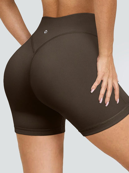 Summer Women's High-Waist Breathable Yoga Shorts High Elastic Running Tights Leggings Cycling Workout Gym Sports Shorts