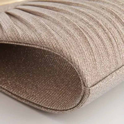 Evening Bag Ladies Pleated Party Lightweight Clutches for women solid silver black champagne handbags
