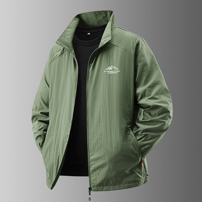 2025 Men's Summer Sun Protection Jacket Ultra-Light Thin Skin-Friendly Breathable UV Proof Fishing Ice Silk Sunscreen Coat