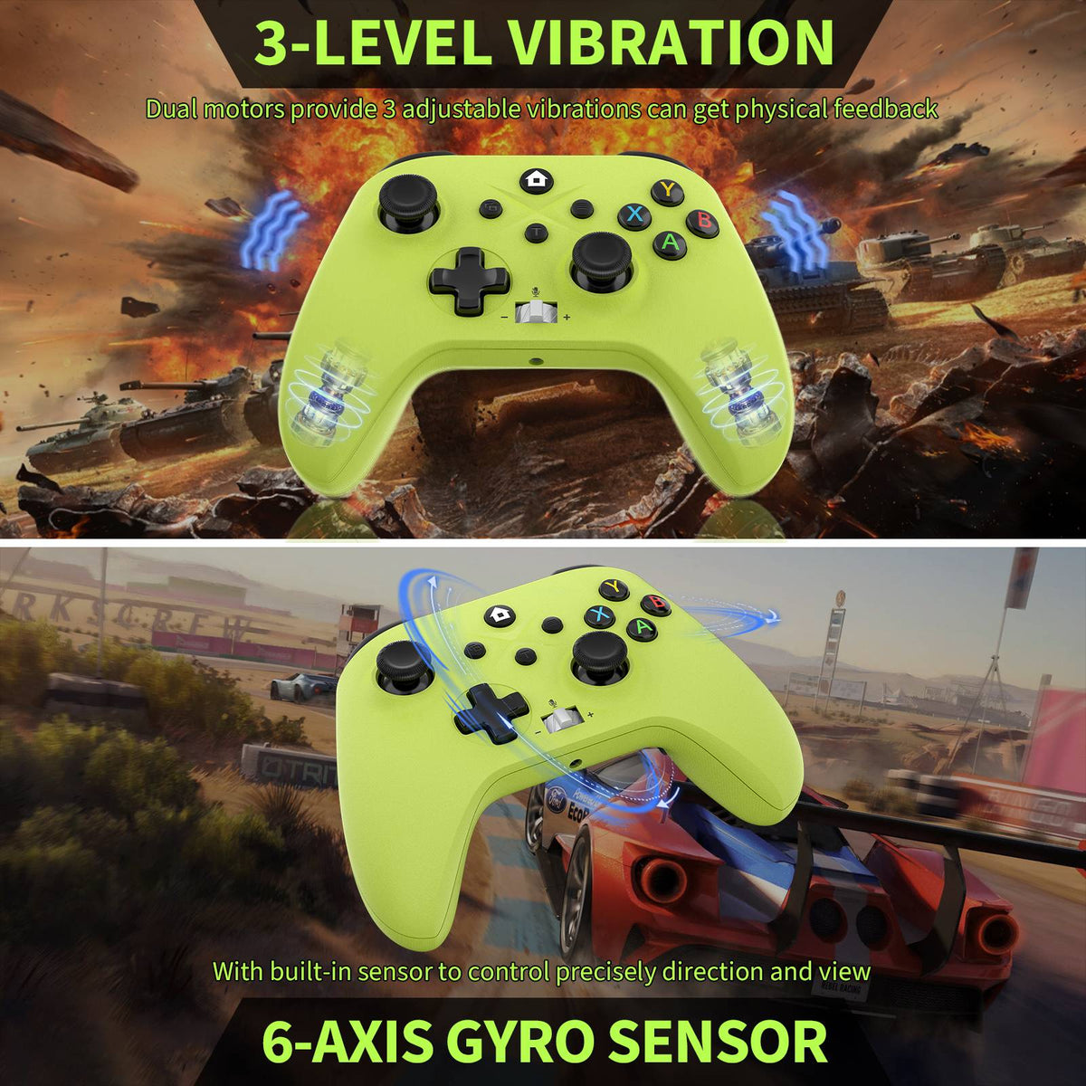 2.4G Wireless Gamepad For Xbox One ,Xbox Seris S ,X Control Xbox With Dual Vibra/Six Axis Multi Game Xbox Controller