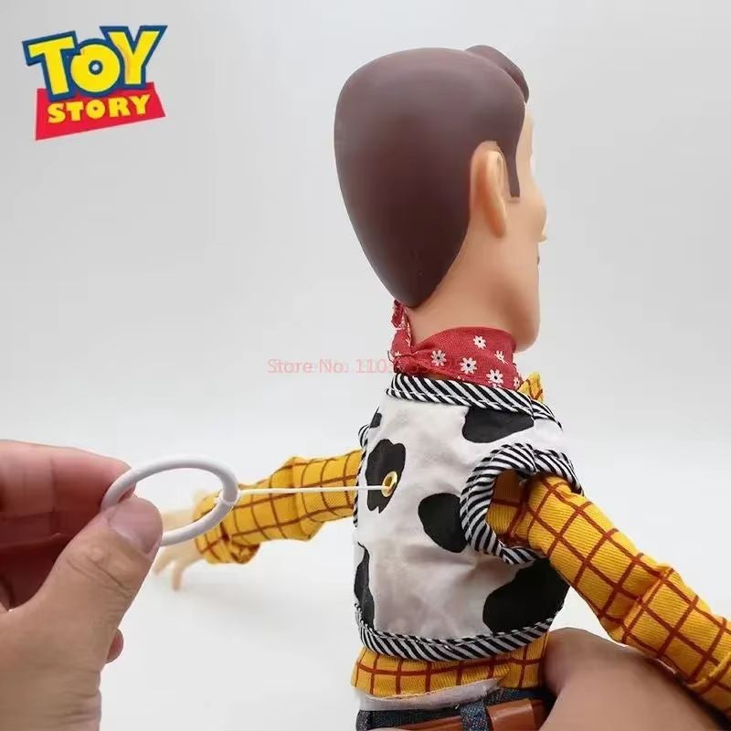Anime Disney Toy Story 4 Falante Woody Buzz Jessie Rex Figuras de Ação Decoração de Anime Coleção de Brinquedos Colecionáveis Modelo para Presentes