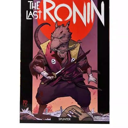 Original NECA 54351 The Last Ronin Figura de Ação Ultimate Splinter Colecionável de 7 polegadas