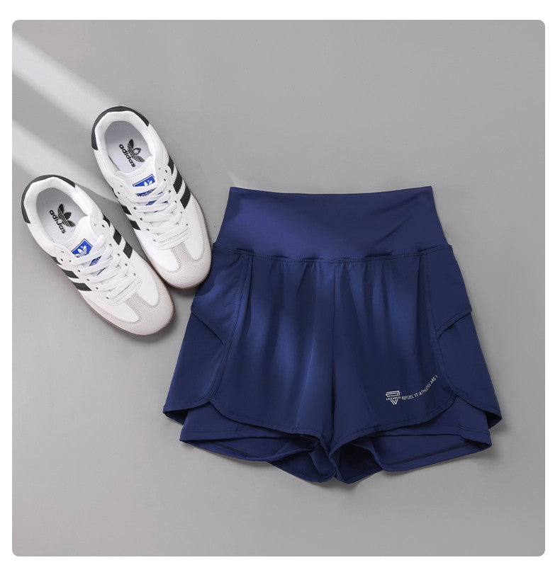 DRUR Sports Shorts Women High Waist Loose Yoga Shorts With Pocket Female Short Pants Woman's Gym Running Shorts Fitness Clothes