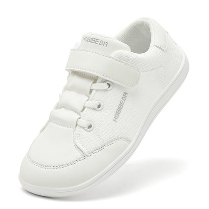 HOBIBEAR Mesh Barefoot Shoes Boys Girls Wide Toe Sneaker Zero Drop Walking Shoes(Toddler Little Big Kid)