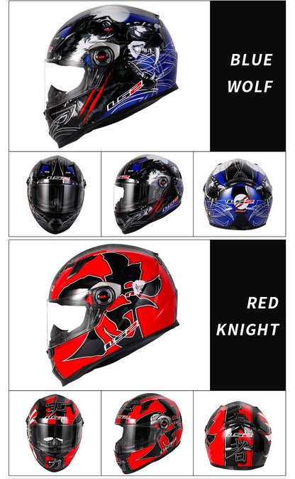 Capacete de Moto Clássico LS2 Fechado Masculino Feminino Capacete de Motocross Casco em ABS Aprovado pela ECE Acessórios para Motos FF358