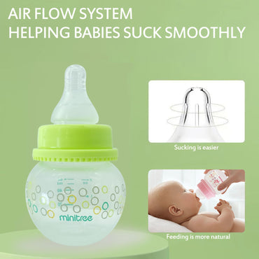 Special baby bottle for 0-6 months old, standard mouth, 60ML small capacity baby bottle, anti-fall and leak-proof